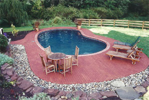 an inground pool installed by George Neiderer Pools
