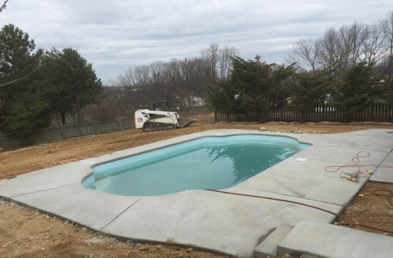 Fiberglass Pool photo from George Neiderer